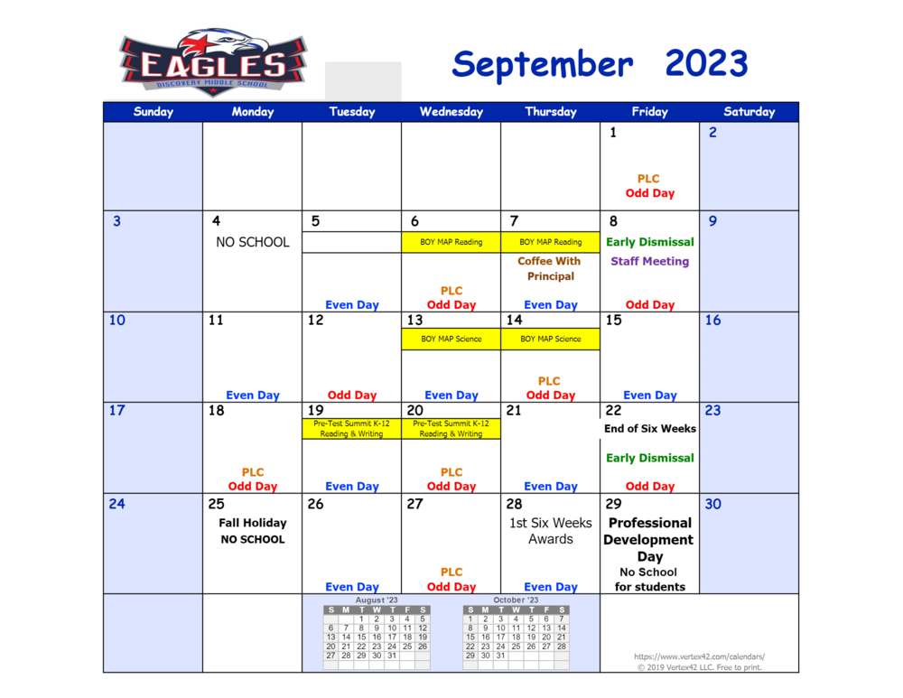 september calendar 