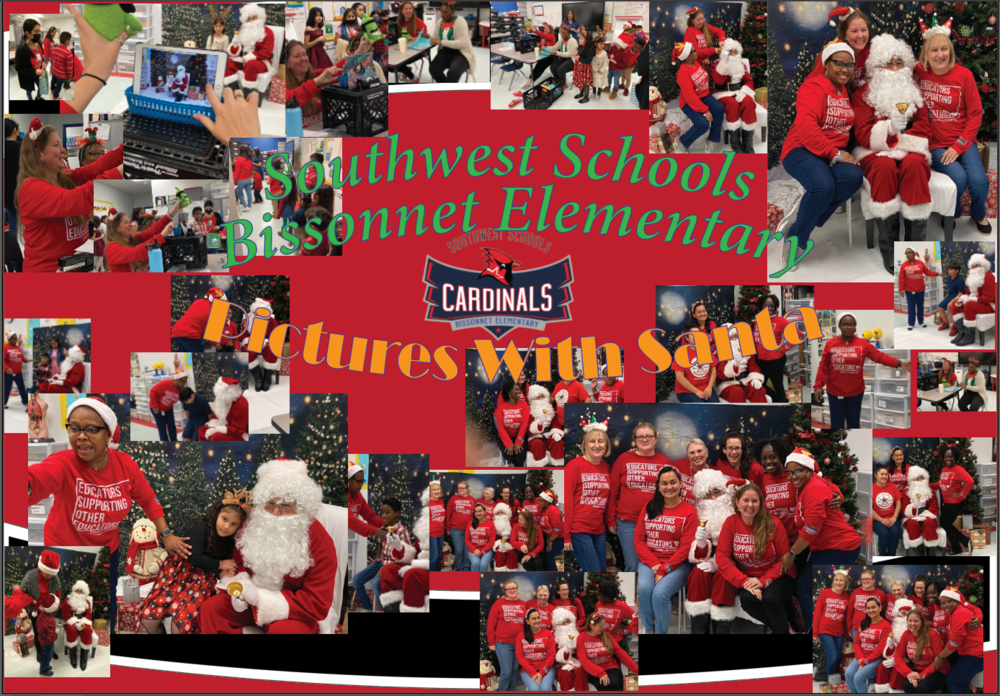 Southwest Schools Bissonnet Elementary Pictures with Santa