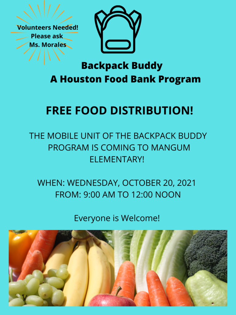 Annoucement of a free food distribution