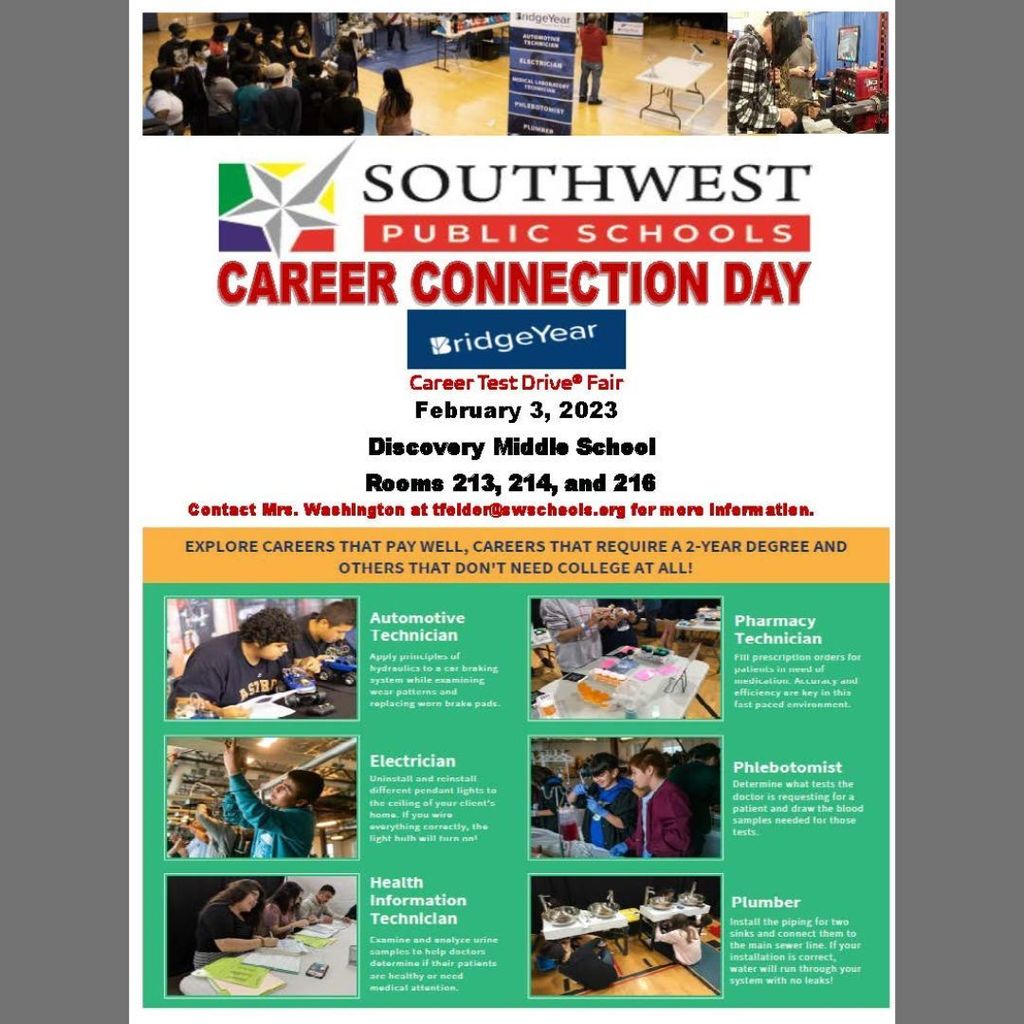 Career Connection Day, Friday, February 3, 2023.