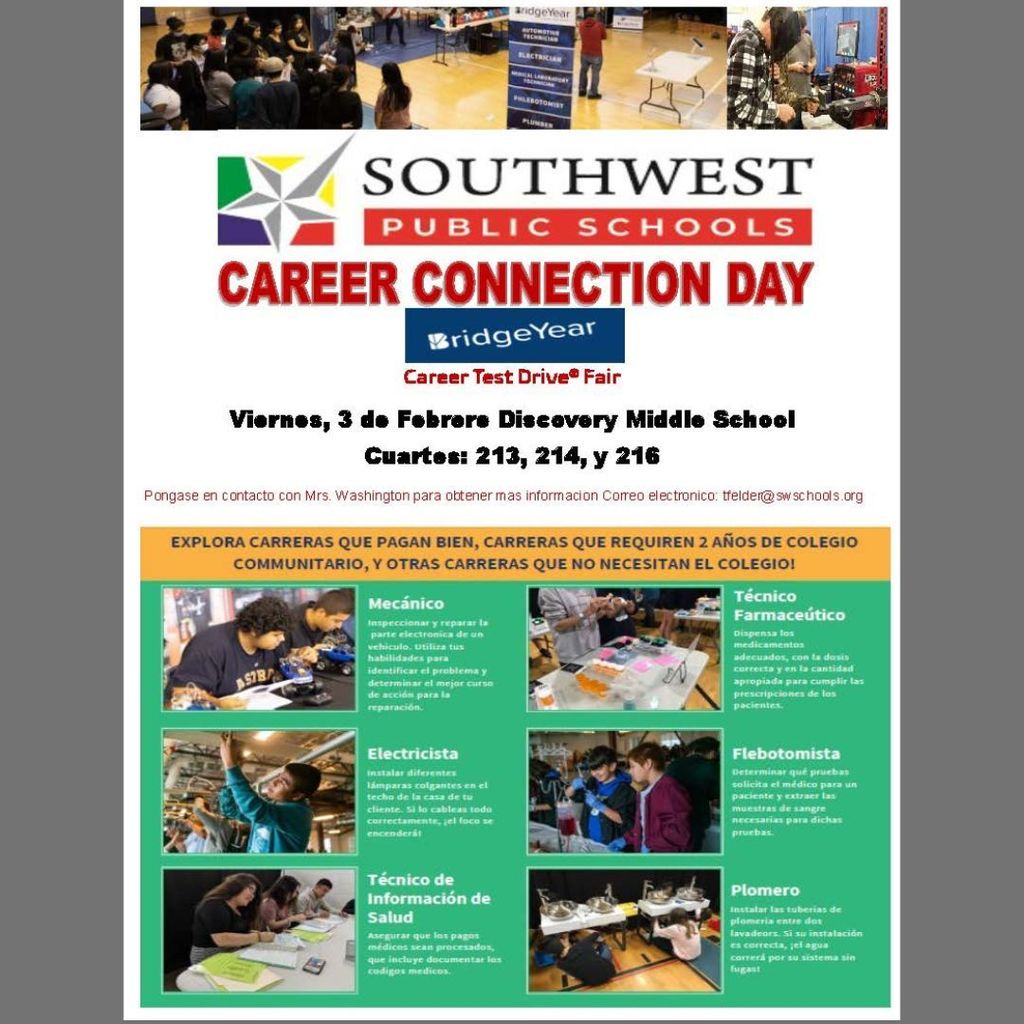 Career Connection Day, Friday, February 3, 2023.