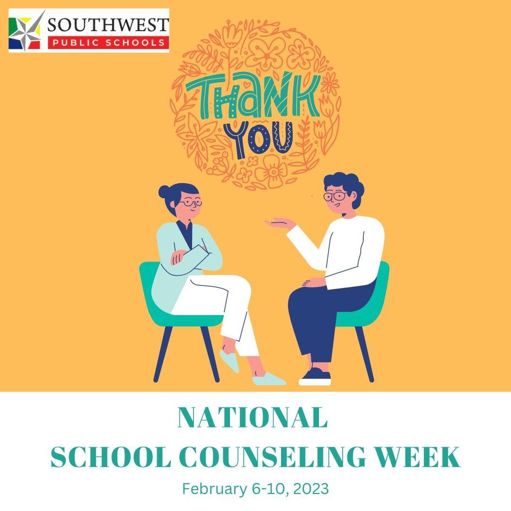 This week is National School Counseling Week!  Thank you to our School Counselors for their continuous attention to our students' needs and for helping them achieve their academic goals. 